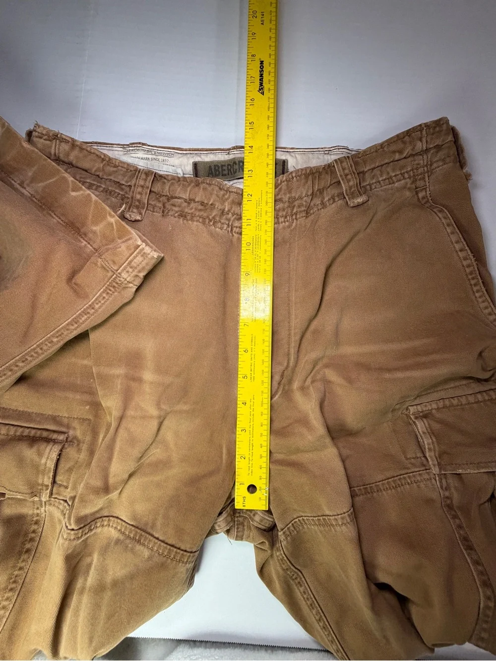 Vintage Y2K Abercrombie paratrooper military cargo pants distressed rare color